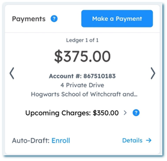 A screenshot of a payment