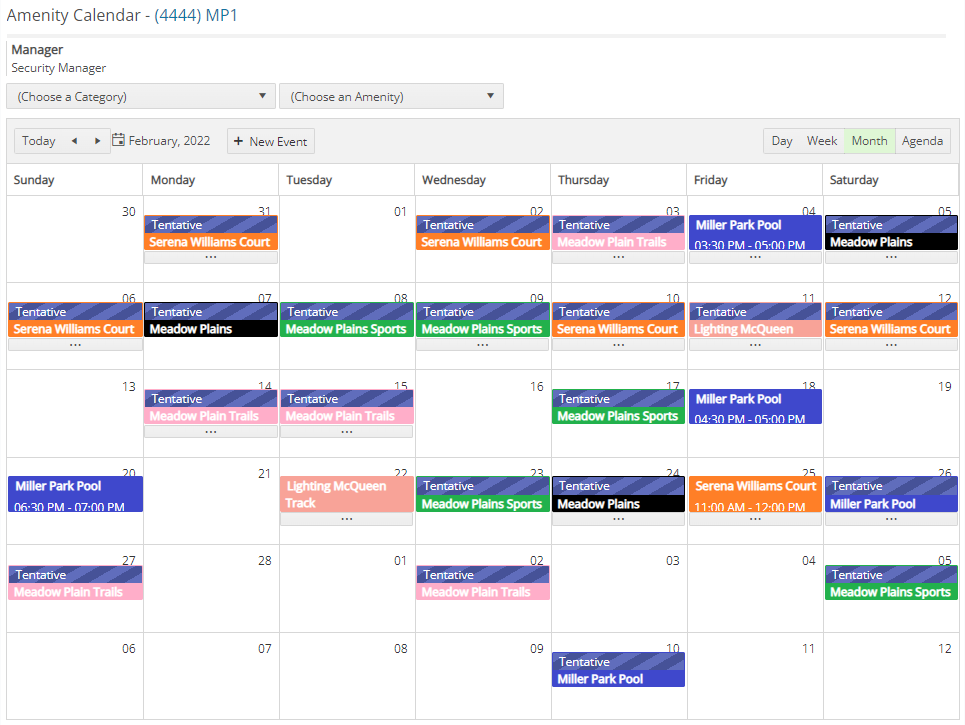 Managing Your Amenity Calendar – Vantaca Library